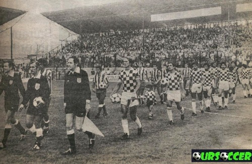 Боавишта перед матчем с мадридским Атлетико 1981 год